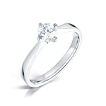 Load image into Gallery viewer, Round Brilliant Solitaire with NSEW claw setting 0.70ct
