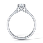 Load image into Gallery viewer, Round Brilliant  8 Claw Solitaire Diamond Ring
