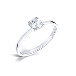 Load image into Gallery viewer, Classic Diamond Solitaire ring in Hatton Garden London. 
