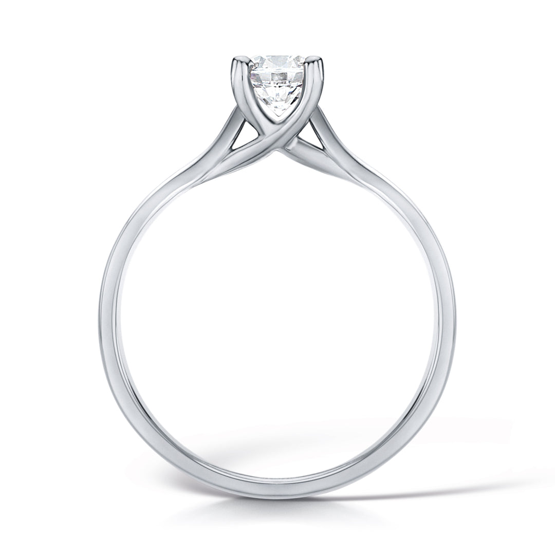 Round Brilliant 4 Claw Solitaire Diamond Ring