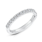 Load image into Gallery viewer, 2.3 mm Micro Set Diamond Band with fish tail setting
